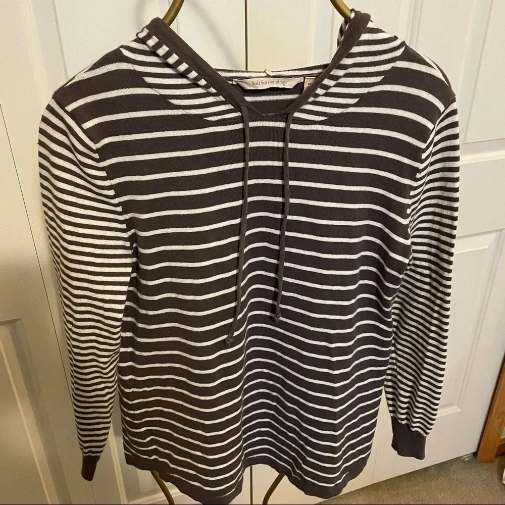 Soft surroundings‎ Cotton/ Linen hooded sweater